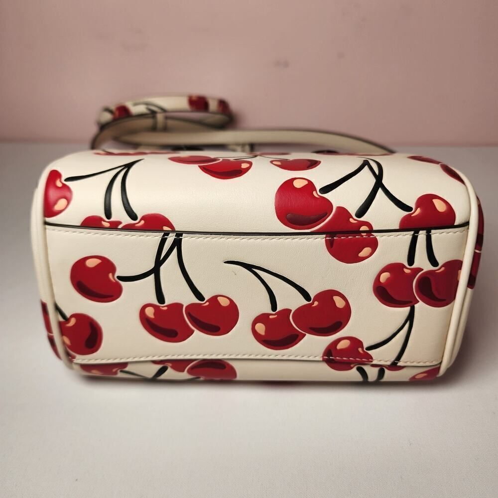 NWT Coach CY745 Mini Rowan Crossbody Bag Cherry Print Red Chalk - Picture 5 of 6